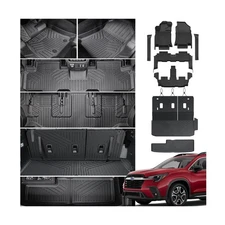 Floor Mats Cargo Mat Backrest Mats Trunk Lower Storage Mat for 2019-2025 Suba...