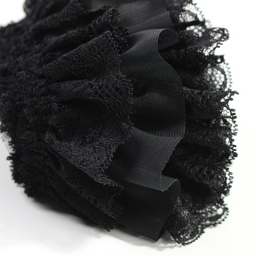 Faldas plisadas de encaje 1M manga dobladillo volantes bordes hágalo usted mismo muñeca ropa coser hadas - Imagen 5 de 6