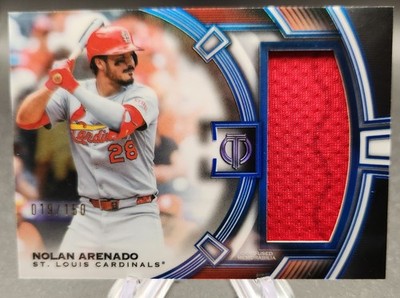 2026 Topps Tribute Jumbo Relics Blue Nolan Arenado GAME-USED JERSEY /150
