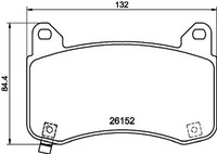Hella Pagid Bremsbelagsatz Scheibenbremse 8DB 355 040-901 FüR Tesla Model Allrad