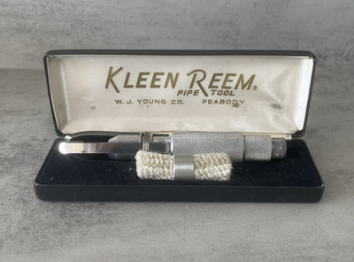 #ad #ad Kleen Reem Pipe Tool WJ Young Co Peabody w Case Vintage Smoking $29.95
