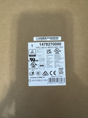 1478270000 NEW Weidmuller 1478270000 PRO MAX 960W 48V 20A