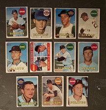 1969 Topps Baseball 11 Card Lot