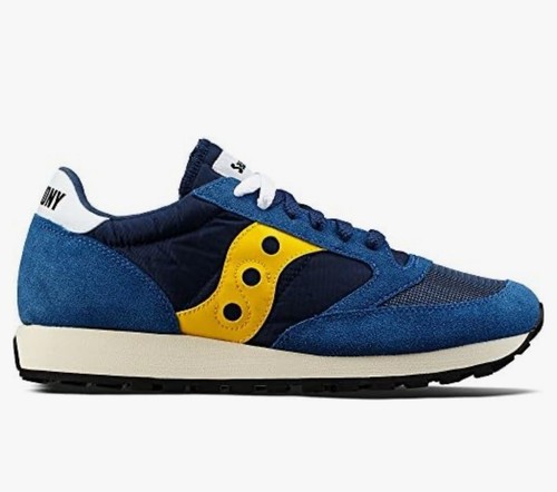 Saucony Jazz Original Vintage Shoes Blue Yellow Men’s Size 7 - Picture 2 of 5