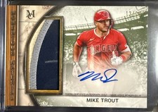 Mike Trout Auto Patch 2025 Topps Museum Jumbo Relic Autograph 🔥 Angels