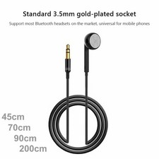 3.5mm Mono Wired Earphone Single Side Headset for Mobile Phone MP3 Radio Audio R