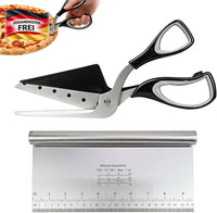 Pizzaschere, 27 Cm Pizzaschneider Mit Schaufel Und Teigschneider, Scharfe Klinge