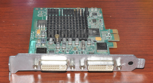 G550 Matrox PCIe X1 Dual DVI 32MB Video Graphics Card G55-MDDE32F - Picture 2 of 3