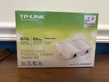 TP-Link AV200 Nano Powerline Adapter Starter Kit TL-PA2010KIT - NEW, Open Box