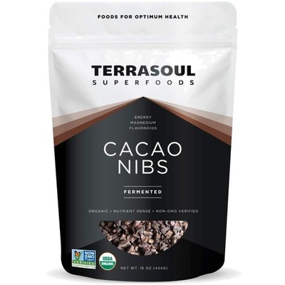 Criollo Cacao Nibs 100% Organic - 16oz Pack (2 Pieces)