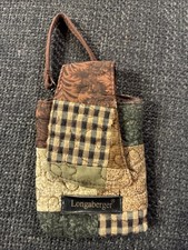 Longaberger Cellphone Wristlet Multi Colored Plaid Style