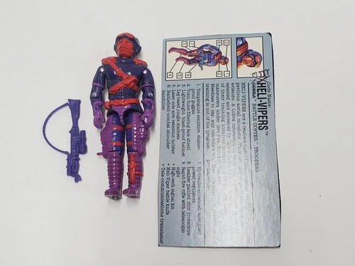 Heli-Vipers V1 100% Complete File Card Cobra G.I. Joe 1992 Hasbro Vintage Viper