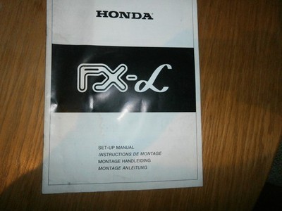 Honda  FX - L  Montageanleitung  