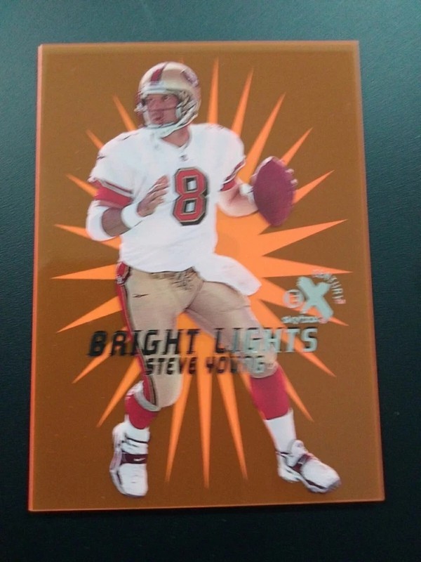 RARE 1999 E-X Century Bright Lights "ORANGE" STEVE YOUNG SSP Skybox 49ers HOF