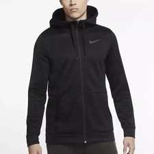Nike Therma Dri-Fit Full Zip Hoodie Jacket Black Men  s Sz M CU6231 010 