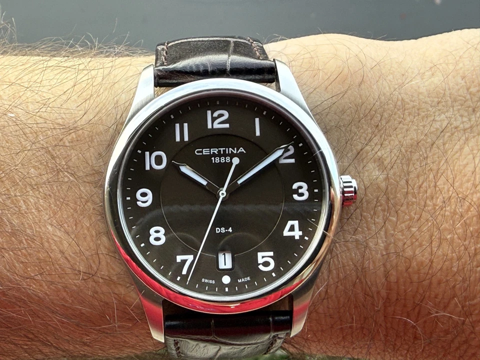 Кварцевый коричневый циферблат Certina DS-4 - Изображение 4 из 4