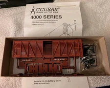 Accurail HO Wabash 40’ Wood Stock Car Unassembled Kit #4706 NIB