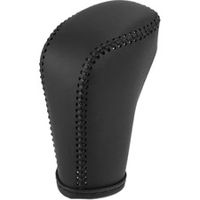Black Car Interior Faux Leather Gear Shifter Shift Knob Cover Transmission Shift