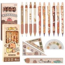 LHOEST Capybara Stifte Radierbare 14 Stück Capybara Schulsachen Set Schreibwa...