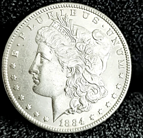 1884 CC Morgan Dollar  MS+ White Coin Excellent Strike