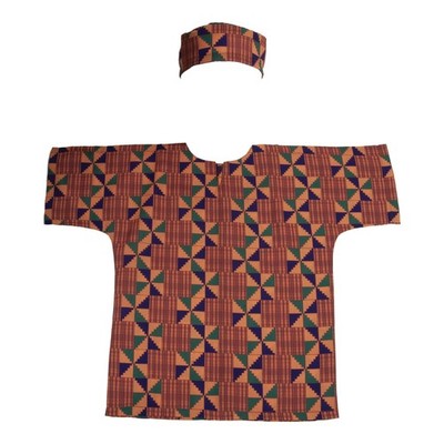 Kaplan Early Learning Festive Multiethnic Kente-Inspired Dashiki Boy Costume