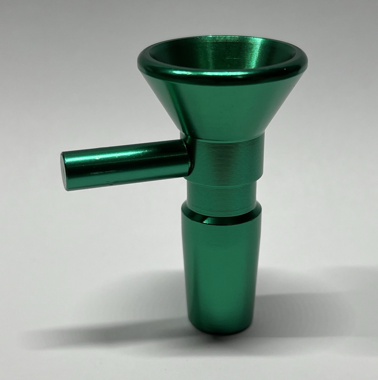 14mm Male Shatterproof Bowl For Tobacco Water Pipe Green Metal Hookah Piece