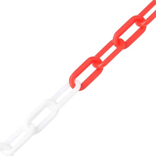Absperrkette Rot und Weiß 30 m Ø8 mm Kunststoff - Bild 2 von 2