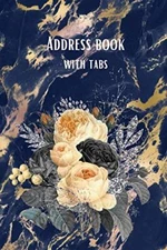 Address book with tabs: Amazing Flower Design Address JournalCon