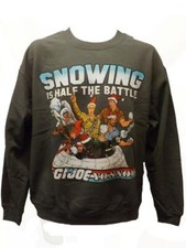 New Gi Joe "Snowing is Half the Battle Yo Snow" Mens Size M Medium Sweatshirt