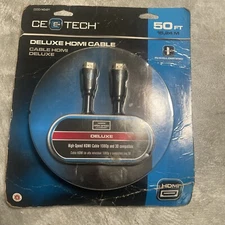 Ce Tech 50 ft deluxe HDMI Cable High Speed.      1080p -3D Compatible
