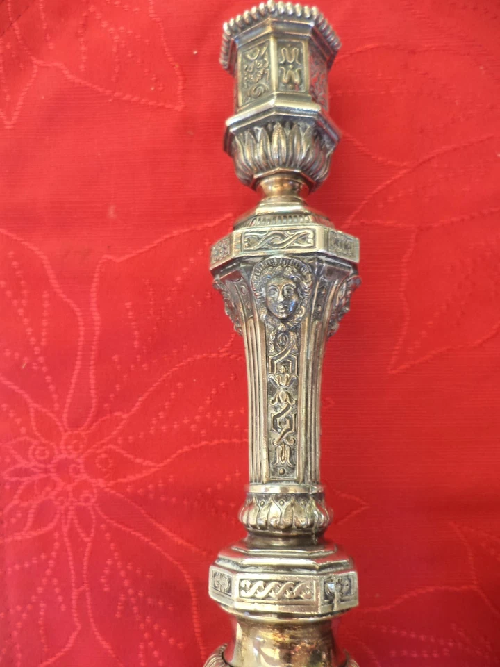 Two Candle Holders Silver antique Christofle France - Image 4 of 4