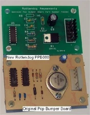 New Rottendog Pop Bumper Board For Gottlieb System 80 Pinball Machines Free Ship