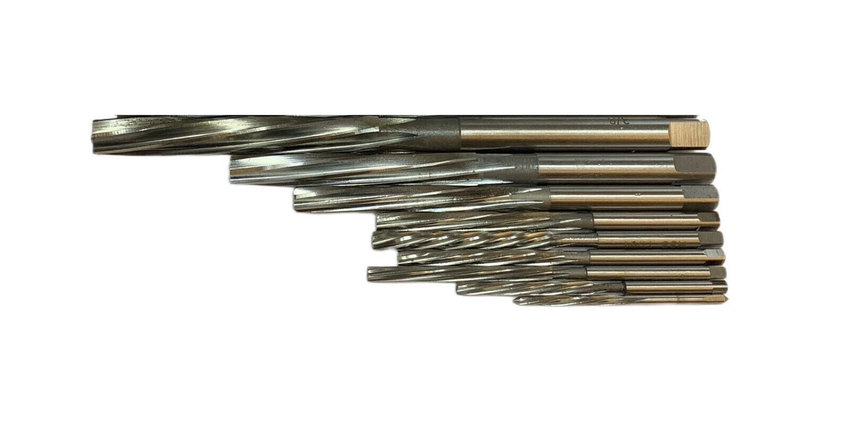 HSS IMPERIAL HAND REAMER SET 8PC 3 32
