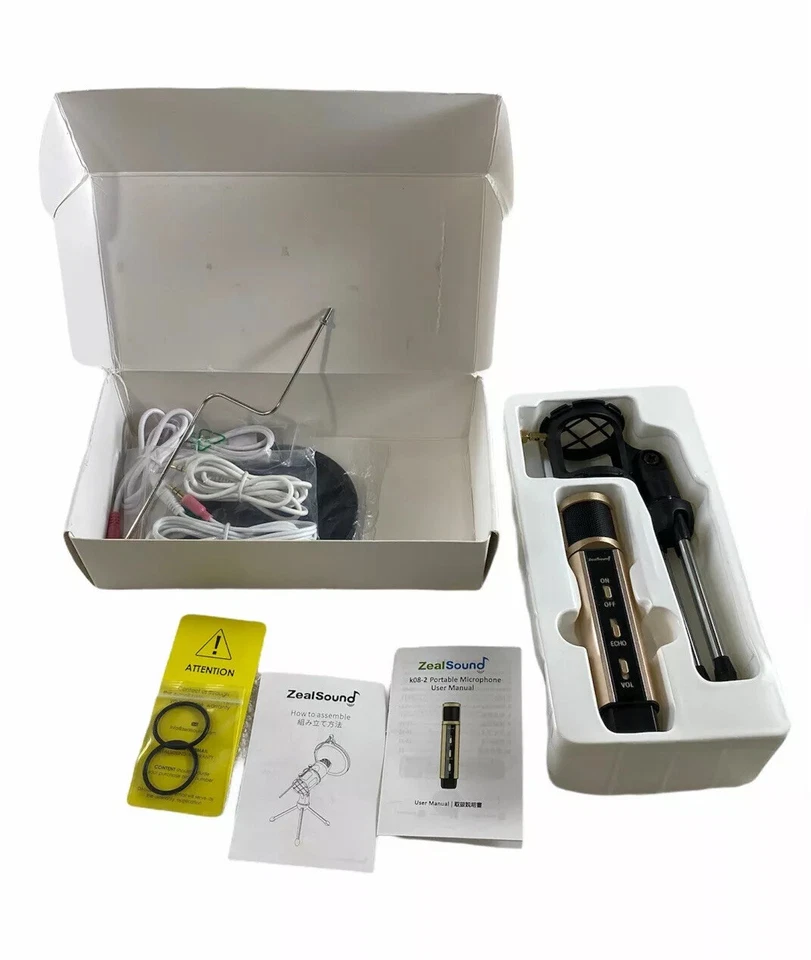 Studio Recording Microphone, ZealSound Condenser Broadcast Microphone w/Stand PC - Image 4 of 4