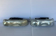 Silverado 1992-2002 Suburban/tahoe 00-06 Left Headlight W/brackets Set of 2
