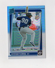 2021 Panini Donruss Optic Estevan Florial #76 Carolina Blue White New York