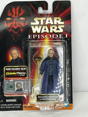 Star Wars Episode 1 Phantom Menace Senator Palpatine with Senate Cam Droid NEW