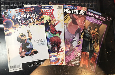 Random Free Comic Book Day Bundle  X4 Comics Dawn of DC  Uncanny Avengers Marvel