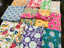 Indian Hand Block Print Cloth Napkin Dinner K...