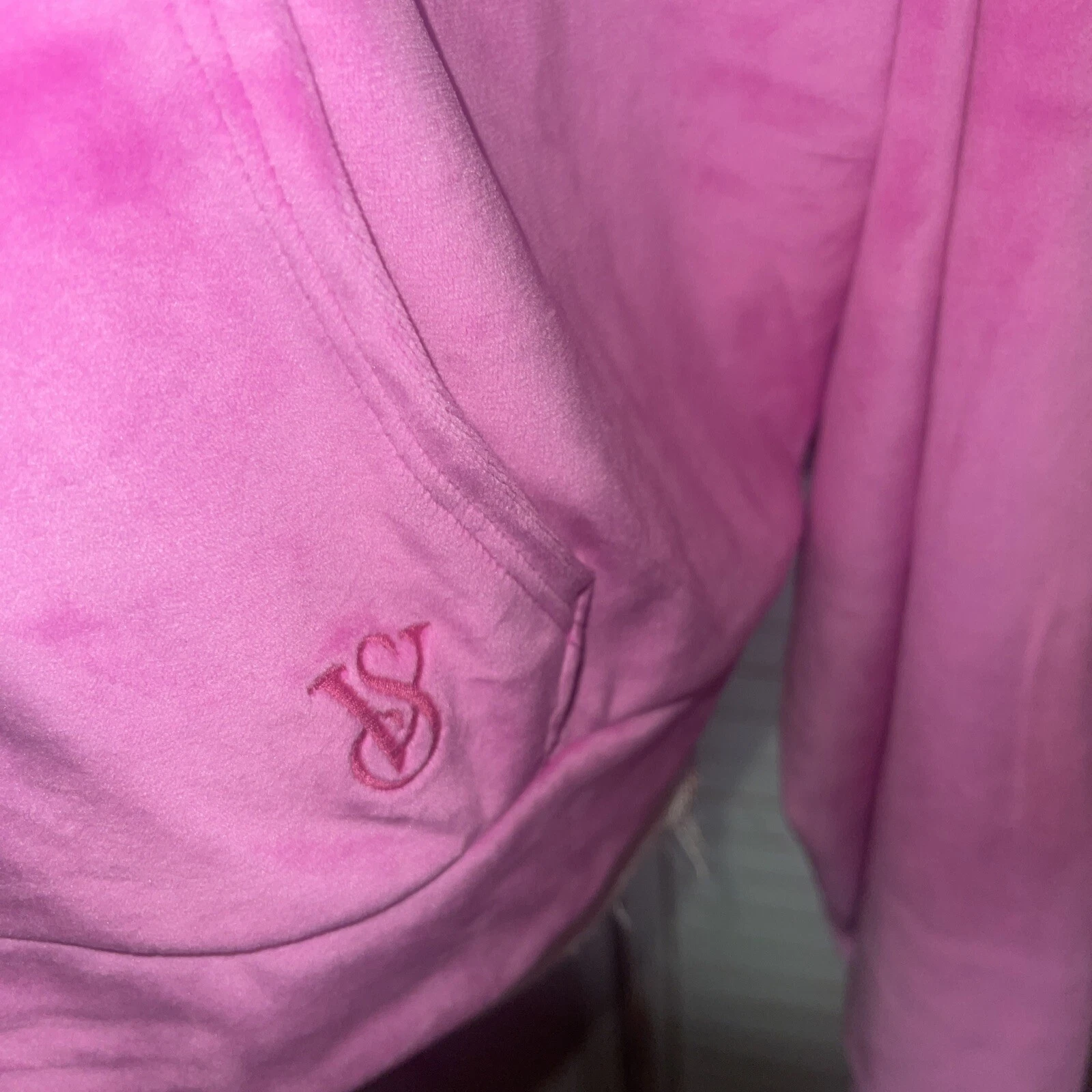 UNDERCOVER Victoria Secret On Point velluto rosa nuovo con etichette Hoddie XL