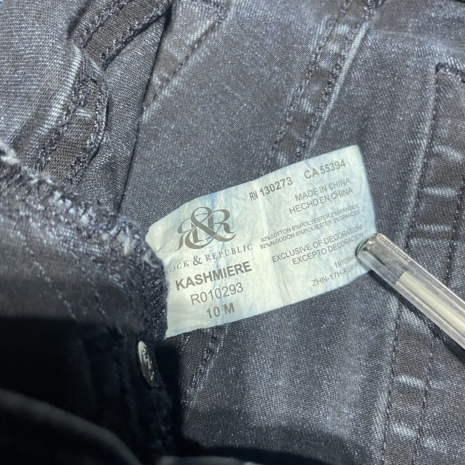 Rock & Republic Jeans Womens 10x29 Skinny Distres… - image 13