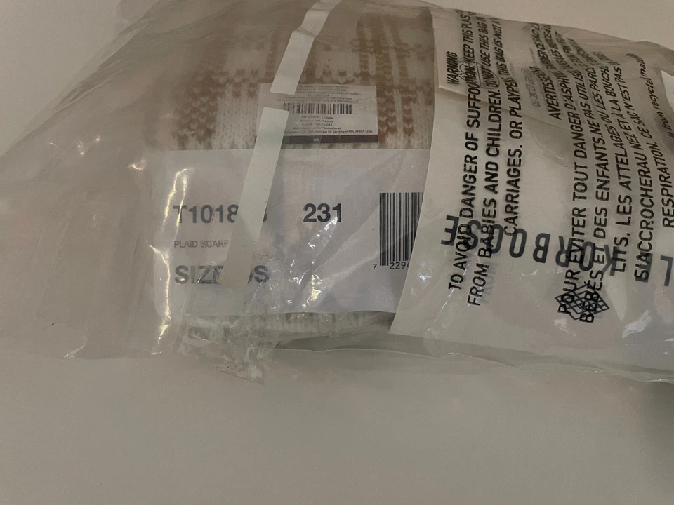 Little Korboose By April Nemeth Woven Throw Blanket Unreleased Plaid Scarf 100% - Image 4 of 4