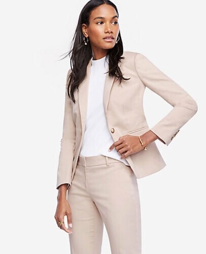 cotton sateen blazer jacket size 