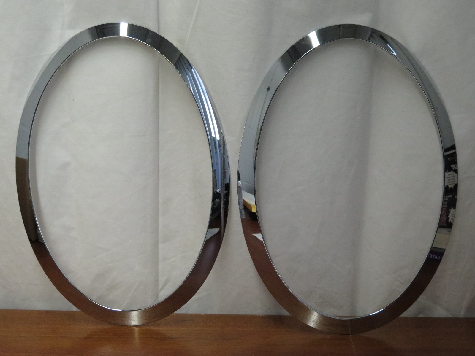 OEM Mini Cooper Headlight Trim Ring Chrome Left & Right 51137300631