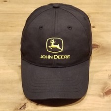John Deere Hat Cap Snapback Black K-Products One Size Adjustable