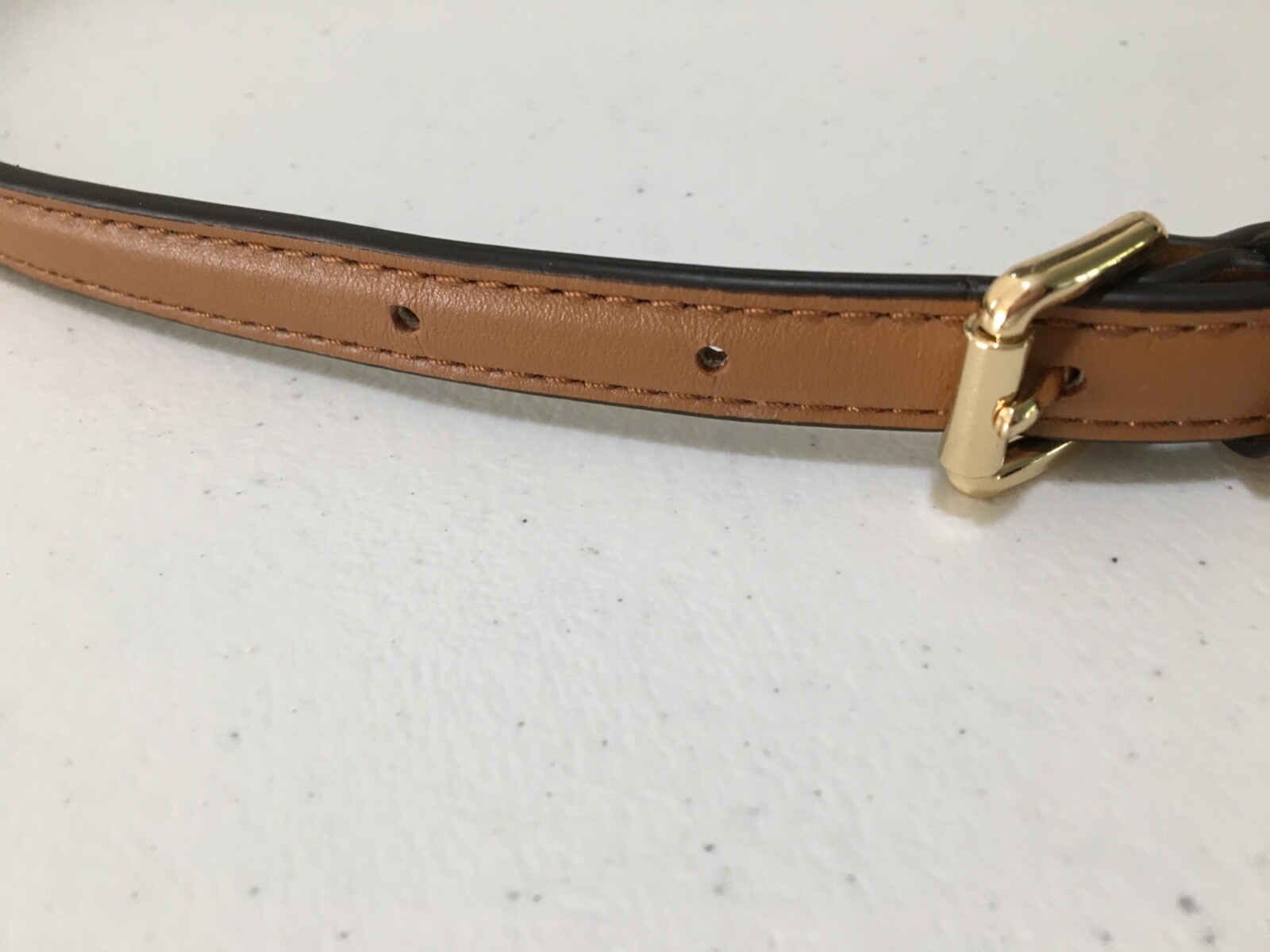 Michael Kors Replacement Strap Brown Leather Gold… - image 4