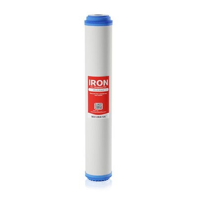 Max Water Whole House  Iron / Manganese Water Filter Big Blue size 20''x2.5''