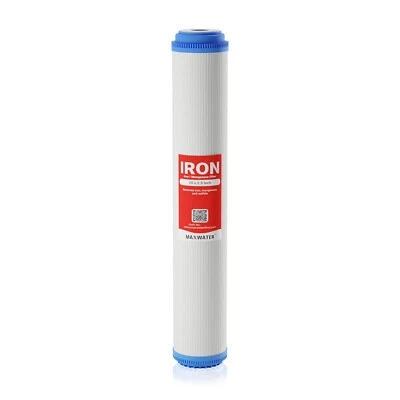 MAXWATERFLOW.COM Max Water Whole House Iron / Manganese Water Filter Big Blue size 20"x2.5"