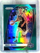 Kristi Toliver 2024 Panini Prizm WNBA Green Prizm Card-#12 Washington Mystics