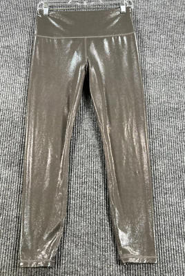 Athleta Elation Shine Leggings Womens Size Medium Gray Casual Active Workout